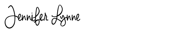 Jennifer Lynne font preview